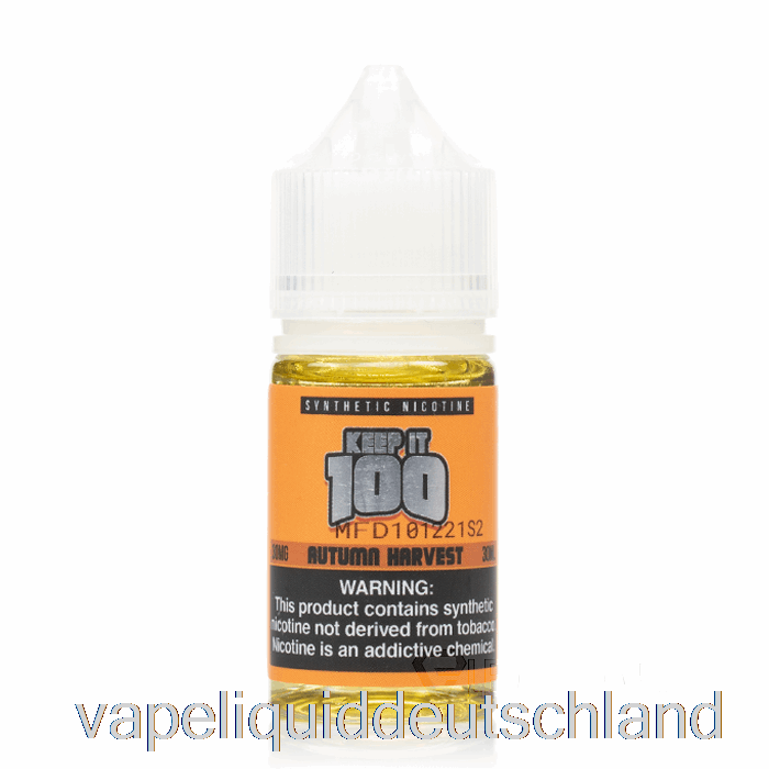 Salze Der Herbsternte - Keep It 100 E-Liquid - 30 Ml 30 Mg Vape Deutschland